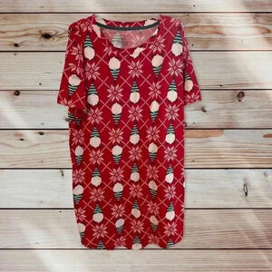 Secret Treasures Gnomes Christmas/Holiday Sleepshirt NWT Small